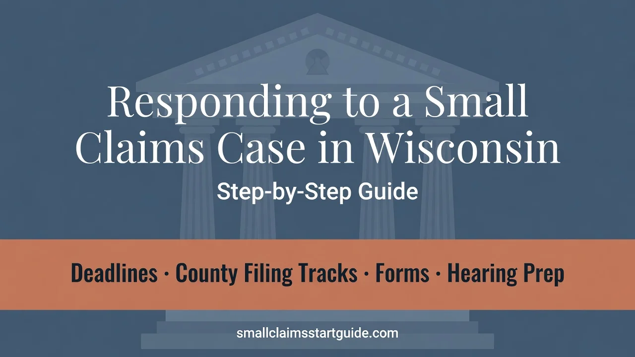 Wisconsin Small Claims Response Guide — Decode the Summons, Meet Your Deadline