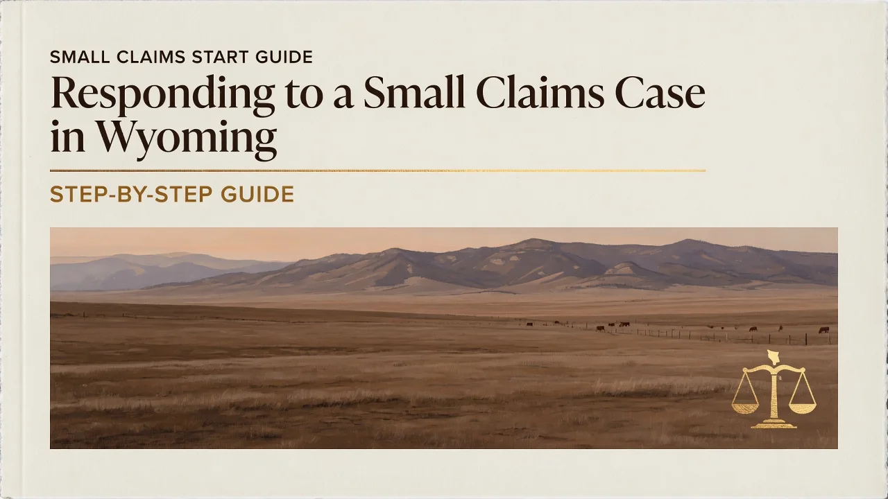 Responding to a Small Claims Case in Wyoming: Step-by-Step Guide